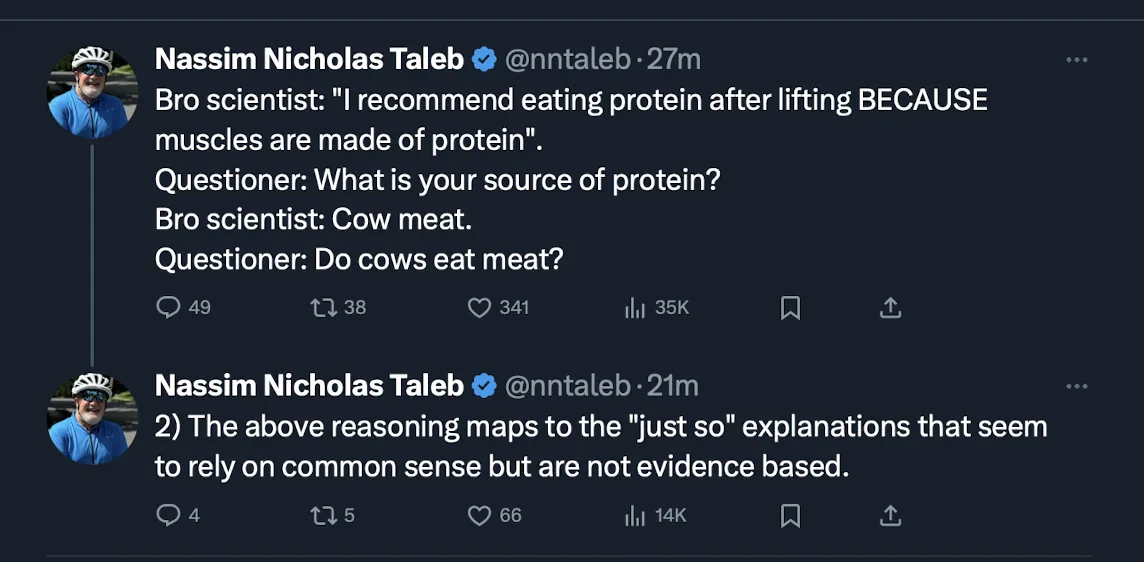 Taleb on bro scientist